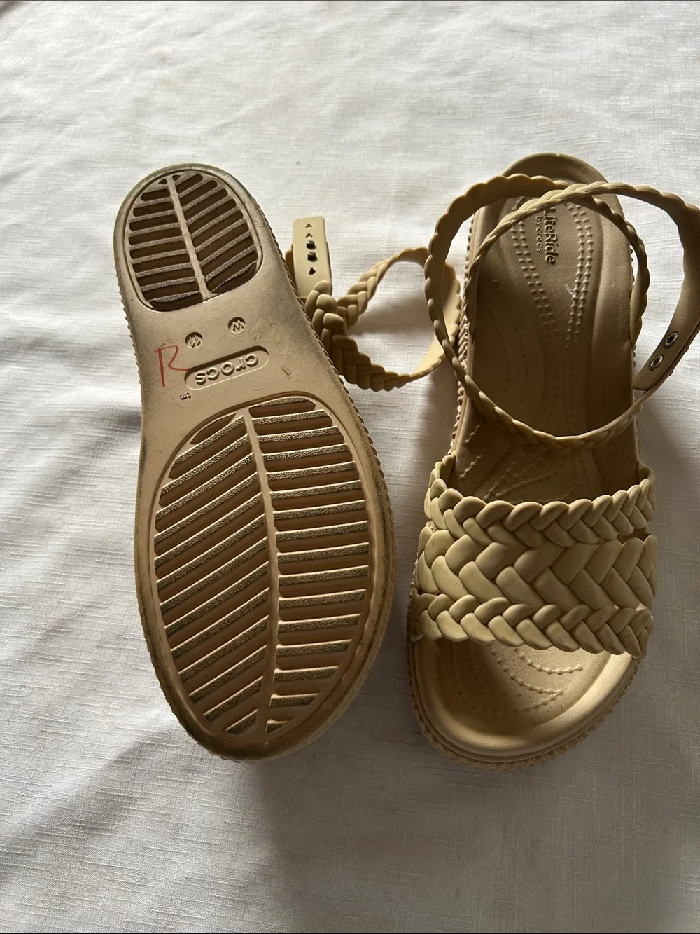 Women's Tan Wedge Sandals